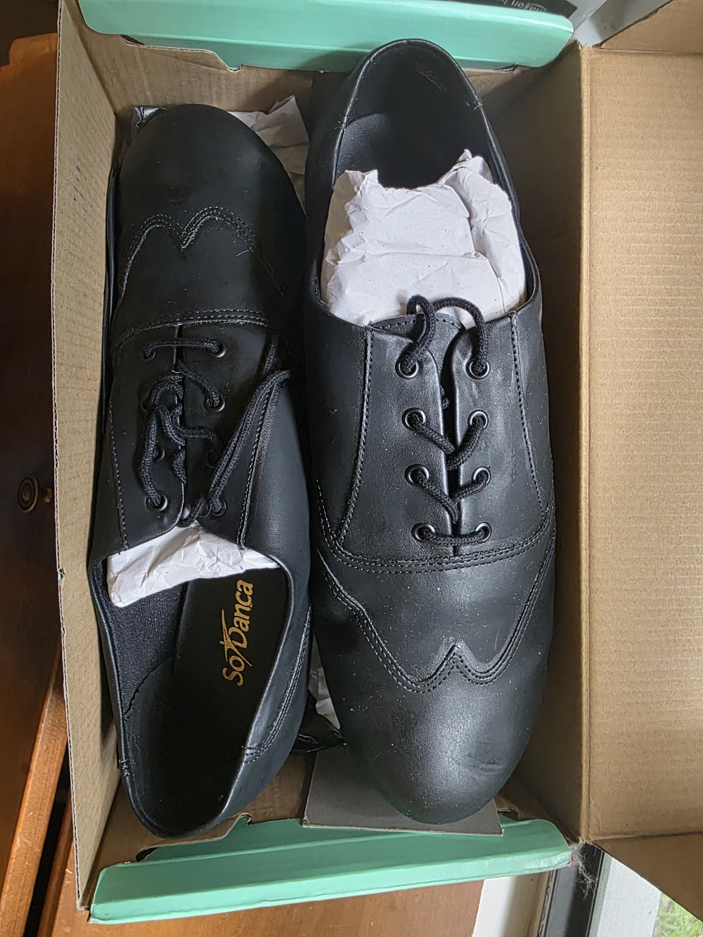 So Danca TA20 Trent Adult Oxford Tap Shoes Black 12.5L